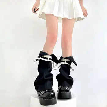 Japoneze Gramada de Sosete Y2K Fata Picante Catarama Student Subcultură Flare Șosete Lungi Încălzit de Picior Picior de Femeie Acoperă Boot Mansete Imagine