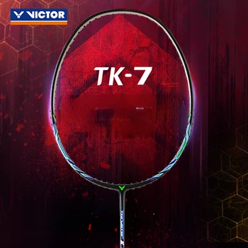 Lumina racheta de Badminton victor pro rachete full carbon bărbați femei TK-7 negru Imagine