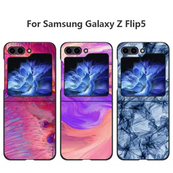 Marmura Coperta pentru Samsung Galaxy Z Flip 3 zflip Z Flip 4 5G Z Flip5 ZFlip3 Flip5 ZFlip4 Greu PC-ul rezistent la Șocuri Cazuri Geanta Imagine