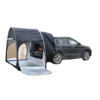 Masina SUV din Spate Extensia Cort Depozitare Biciclete în aer liber Camping Tent Multifuncțional Mare Spațiu Oxford Acoperite de Argint Impermeabil Tur Imagine