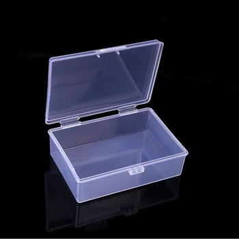 Mini Cutii Dreptunghi De Plastic Cutie De Depozitare Practice Mat Translucid Set De Instrumente Șirag De Mărgele Bijuterii Caz De Afișare Organizator Container Imagine