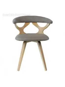 Modern stil Nordic din lemn Masiv de uz Casnic scaun de luat Masa, rabatabil Calculator de Birou-scaun de Hotel, cafenea, sala de Tesatura scaun Colț Imagine