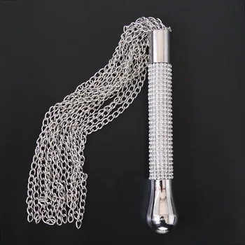 Noul Mâner De Diamant Lanț De Bici Jucarii Sexuale Pentru Cupluri Pasiune Bataia Cu Zbaturi Bice Restricții Flogger Imagine