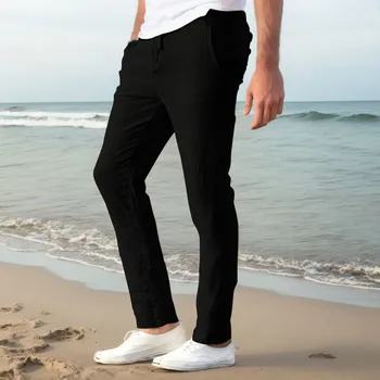 Pantaloni Pentru Bărbați de Streetwear Munca Amestec de Bumbac Elastic Talie Pantaloni Lungi pentru Bărbați Îmbrăcăminte de Sport Pantaloni Haine de Jogging Pantaloni Imagine