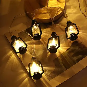 Patio Șir de Lumini LED-uri Lanterna Cort Impermeabil Peisaj de Lumini Pentru Exterior Petrecere Veranda, Curte Bistro Grădină, Terasă Curte Imagine
