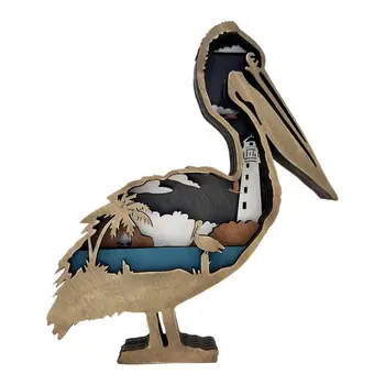 Pelicani Statuie Durabil Și de Încredere Creative Antic Decor de Perete Cadoul Perfect Pentru un iubitor de Natura Rude Și Prieteni Imagine