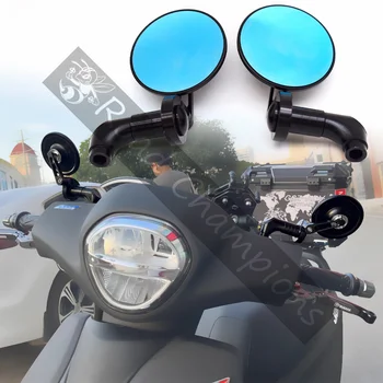Pentru Husqvarna 701 701 Supermoto, Enduro Motocicleta Retrovizoare Oglinzi Laterale Pliabile Se Transformă Retrovizoare Oglindă Rotundă Din Aluminiu Accesorii Imagine