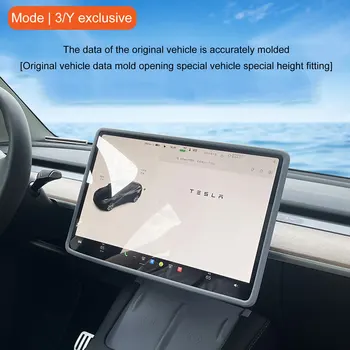 Pentru Tesla Model 3 / Y Accesorii De Navigare Capac Maneca Ecran Protector Cadru Silicon Rezistent La Apa Interior Auto Accesorii Imagine