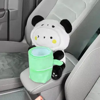 Plus Masina De Tesut Cutie De Gunoi Panda Formă De Jucărie De Pluș Drăguț Țesut Cutie De Hârtie Imagine