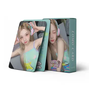 Pre-vânzare Kpop Idol 55Pcs/Set Lomo Card (G)I-DLE Yuqi carte Poștală Album Foto Nou Carduri de Imprimare Imagine Fanii Cadouri de Colectie Imagine