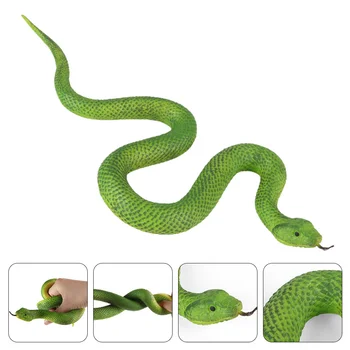 Python Model De Jucărie Pentru Copii Truc Prop Glumă Șarpe De Jucărie Fals Simulare Desktop Ornament De Plastic De Jucărie Figura Copil Imagine