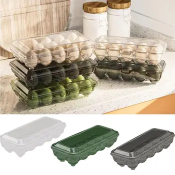 Rulare Ouă Cutie de Depozitare Practice cu Capac de Plastic Ou Container de Depozitare Ou Titularul Bucătărie Imagine
