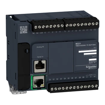 Schneider Electric TM221CE24U Controler Logic, Modicon M221, 24io Tr.npn Ethernet Imagine