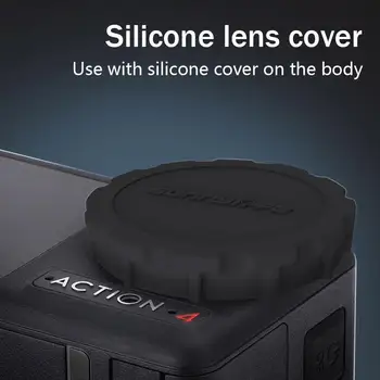 Silicon Capacul Obiectivului Caz de Protecție Capace Scratch-proof Camera de Acoperire Protector Curea Accesorii Sport aparat de Fotografiat Lentilă de Protecție Imagine