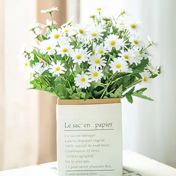 Simulare Buchet de Lux Proaspete-păstrarea Faux Crizantema Aranjament Floral Faux Crizantema pentru Balcon Imagine