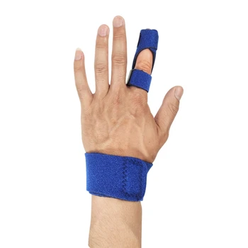 Sporturi De Protecție Leziuni Rupt Degetele De Fixare Curea De Declanșare Extensia Degetelor Atelă Reglabil De Fixare A Centurii De Sprijin Imagine
