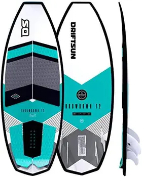T2 Wakesurf Bord - Lungime Personalizat Surf Stil Wakesurfer, Quad Fin Set Inclus Imagine