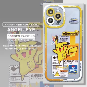 Transparent Caz pentru Samsung A22 A53 A32 A10s A03 A52s A71 A42 A31 A52s A13 A20s A03s Capac Moale P-Pokemoni Moda Pikachus Imagine