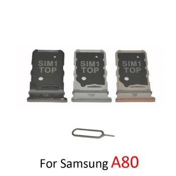 Tăvița cartelei Sim Pentru Samsung Galaxy A80 A80 A805 A805F A805X A805XC A805N Telefon Original Nou Cardul SIM Slot Titular Cu Pin Ejector Imagine