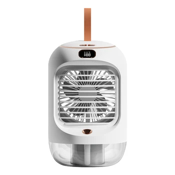 Umidificator de aer, Ventilatoare de Răcire USB Reîncărcabilă Aer de Evacuare a Răcitorului de Fani Răcit cu Apă de uz Casnic 3600mAh 3 trepte de Aer Conditionat Ventilator Imagine