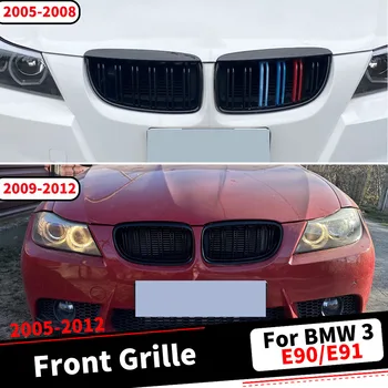 Upgrade-ul de Admisie Față, Grila de Curse Bara Grill Modificate, Tuning, Accesorii Facelift Pentru BMW E90 E91 Seria 3 2005-2012 Body Kit Imagine
