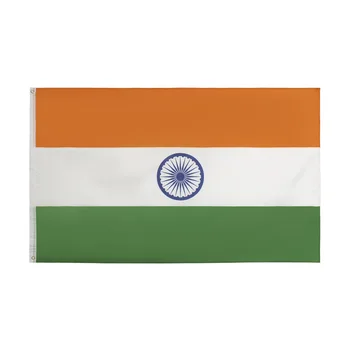 Val 90X150cm IND ÎN Republica India India Flag Flag Banner Poliester Banner care Arborează pavilion Imagine