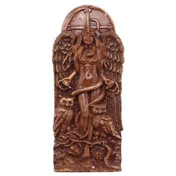Vechi Wicca Statuia Zeiței,Altar Sculptura,Zeita greaca Statuie Mitologia Pământ Mama Gaia Figurine pentru Păgâne Acasă Imagine
