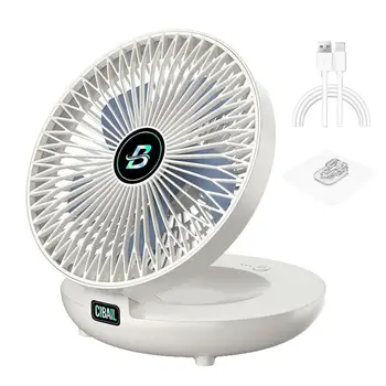 Ventilator Pentru Dormitor Pliabil Fan Circulație A Aerului Ventilator 90 Reglabil 3 Trepte De Vânt Reglabil Crește Fluxul De Aer Pentru Bucătărie Interior Imagine