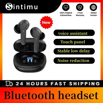 Wireless Bluetooth 5.0 căști In-ear asistent voce Inteligent de Reducere a Zgomotului Stereo Sport rezistent la apa Căști Căști Imagine