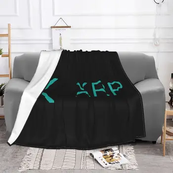 Xrp de Unda Noi Minty Teal Cryptocurrency Pături Flanel Primavara/Toamna Bloc a Lanțului Cald Arunca Pături pentru Pat Dormitor Imagine