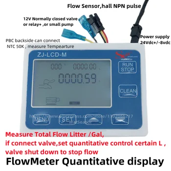 ZJ-LCD-M Controller Display Lcd Zj-Lcd-M Pentru debitmetru de Măsurare Cantitativă Imagine