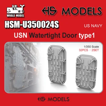 【HS MODEL】U350024S 1/350 US NAVY ușilor ETANȘE type1（32pcs*2set） Imagine